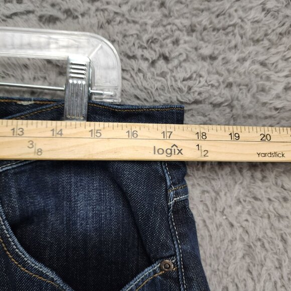 Wrangler Jeans Mens 36x30 Blue Straight Leg Mid Rise Stretch - Picture 4 of 12